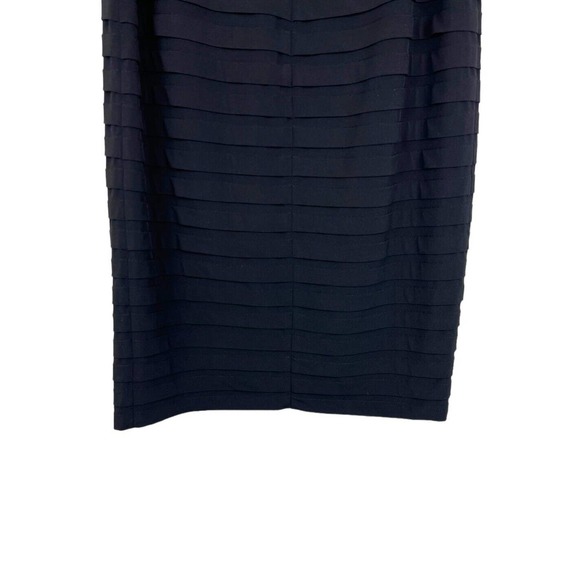 NEW Tadashi Collection Black Tiered Midi Skirt L Pencil Straight Cocktail Large - Picture 6 of 12